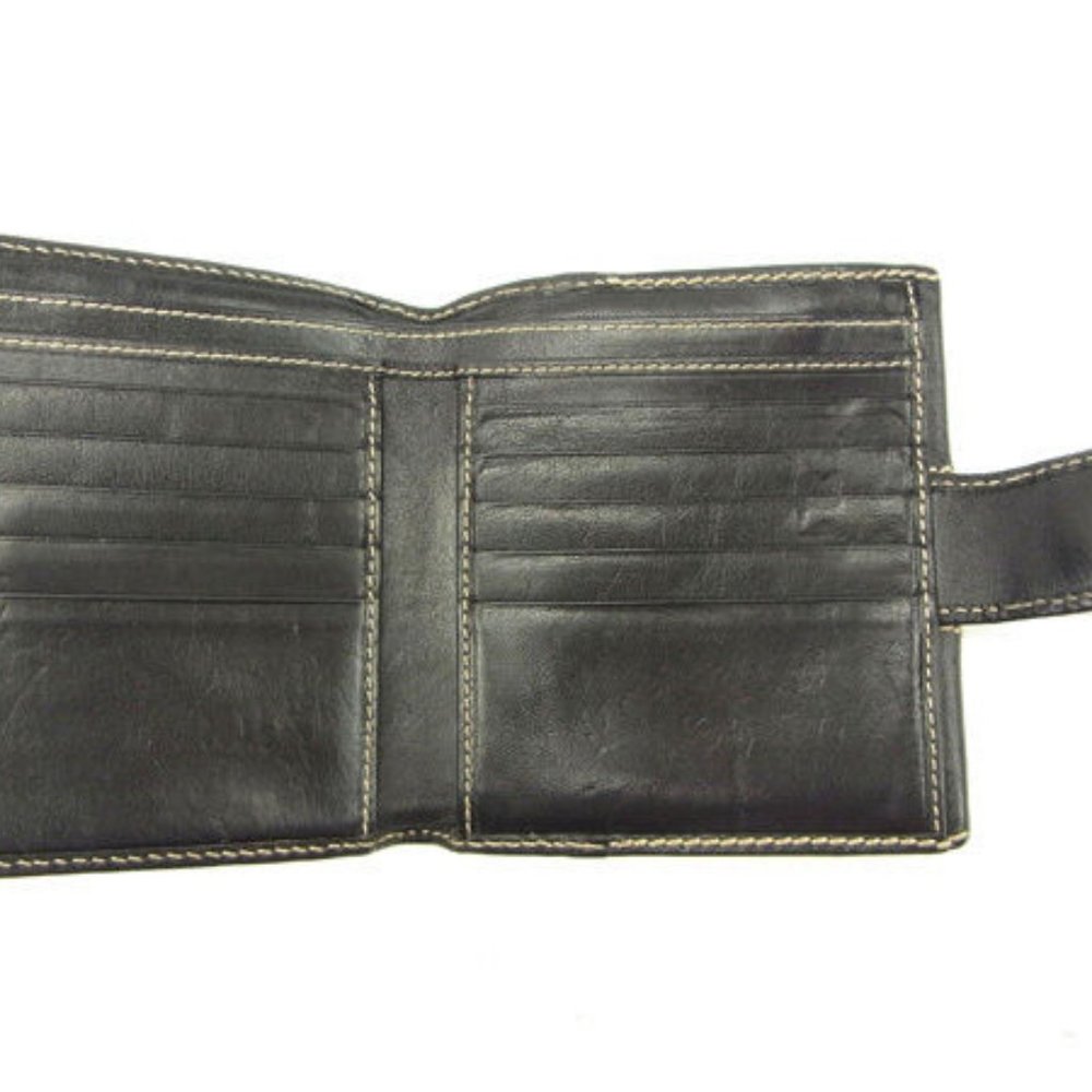 Authentic Gucci Wallet Purse G logos Black Woman unisex Used - Picture 3 of 6